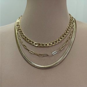 NWT House of Harlow 1960 triple strand  Necklace